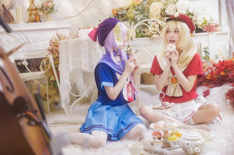 唯美原图揭秘！果哝双子男朋友的摄影技巧