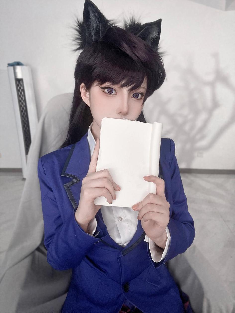 菌烨tako黑色吊带裙，我的cos作品，全身都是细节