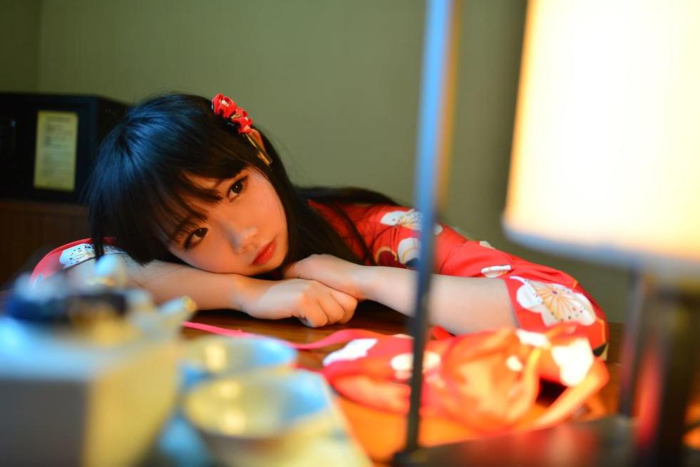 猫耳妹纸穿上雪琪sama肉丝连衣裙cosplay必备